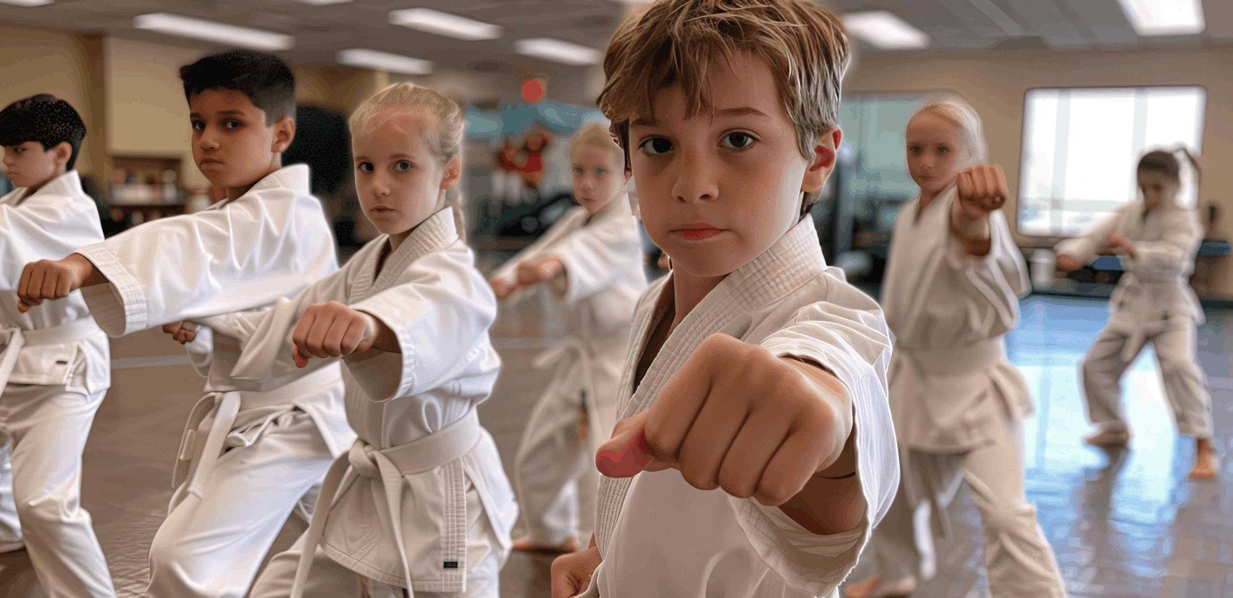 Karate class in action at Family Goju Karate
